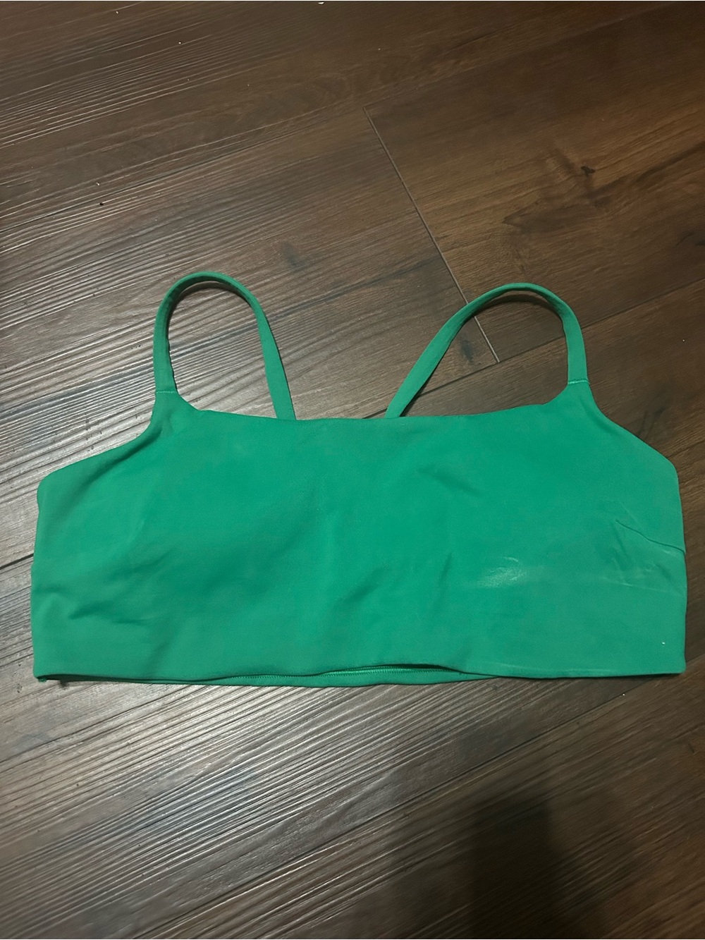 lululemon athletica Preloved Green Strappy Sports Bra